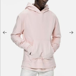John Elliott Pink Oversized Crop Hoodie sz Medium